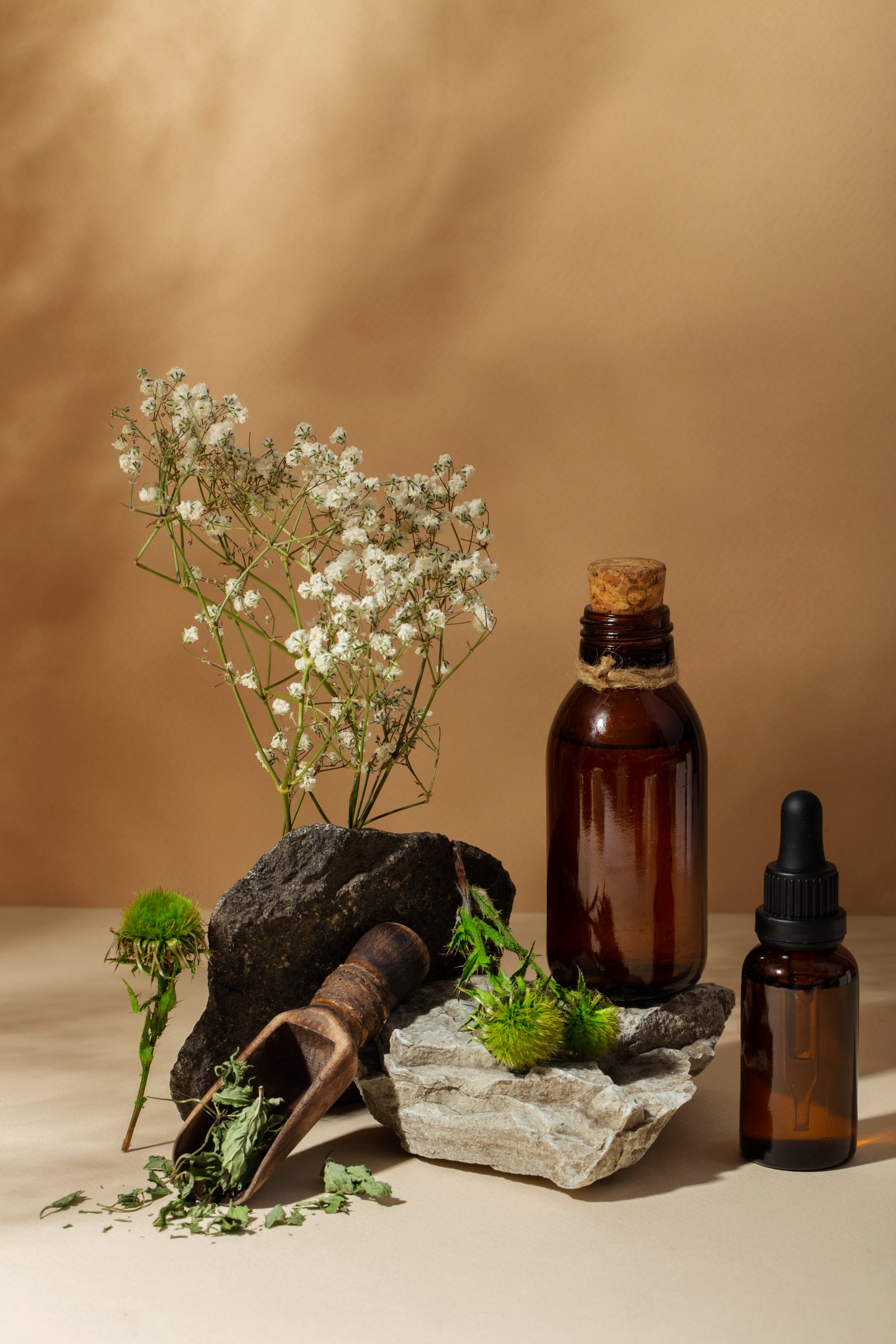 Senior Homeopathic Practitioner with organic botanical preparation